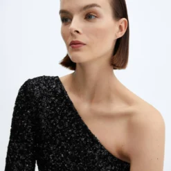 Robe Asymétrique Sequins 10 Robe Asymétrique Sequins -Promos Chaudine Magasin 57019106 99 D1