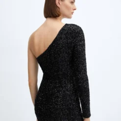 Robe Asymétrique Sequins 9 Robe Asymétrique Sequins -Promos Chaudine Magasin 57019106 99 R