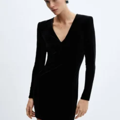 Robe Velours épaulettes