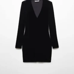 Robe Velours épaulettes -Promos Chaudine Magasin 57019111 99 B