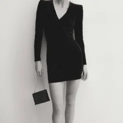 Robe Velours épaulettes -Promos Chaudine Magasin 57019111 99 D2