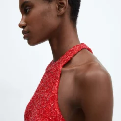 Robe Sequins à Emmanchures Américaines -Promos Chaudine Magasin 57019112 70 D1