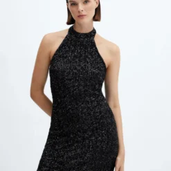 Robe Sequins à Emmanchures Américaines -Promos Chaudine Magasin 57019112 99