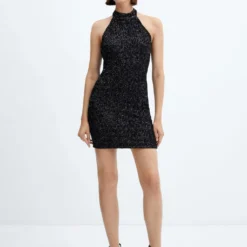 Robe Sequins à Emmanchures Américaines -Promos Chaudine Magasin 57019112 99 99999999 01