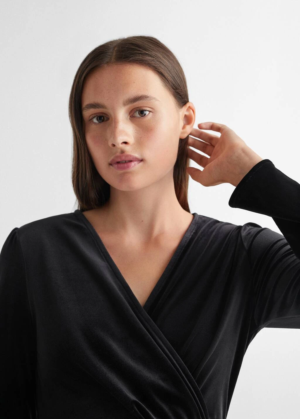 Robe Cache-cœur Velours 4 Robe Cache-cœur Velours – Image 4