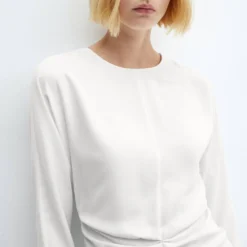 Robe à Détail Froncé -Promos Chaudine Magasin 57019127 05 D1