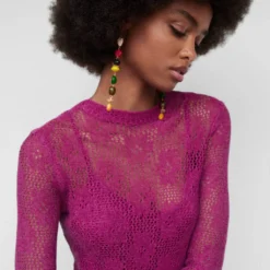 Robe Brodée Semi-transparente -Promos Chaudine Magasin 57020251 88 D1