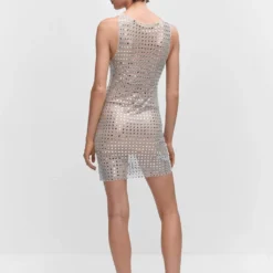 Robe Maille Filet Cristaux -Promos Chaudine Magasin 57021028 PL R