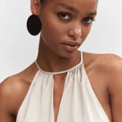 Robe Satinée Emmanchures Américaines 11 Robe Satinée Emmanchures Américaines -Promos Chaudine Magasin 57022884 90 D1