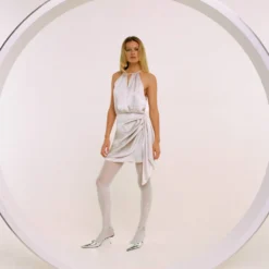 Robe Satinée Emmanchures Américaines 13 Robe Satinée Emmanchures Américaines -Promos Chaudine Magasin 57022884 90 D6