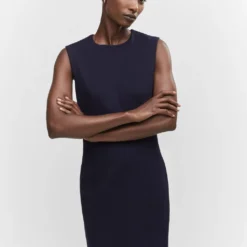 Robe Sans Manches Maille Point De Rome