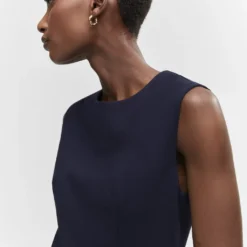 Robe Sans Manches Maille Point De Rome -Promos Chaudine Magasin 57022886 69 D1