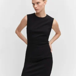 Robe Sans Manches Maille Point De Rome -Promos Chaudine Magasin 57022886 99