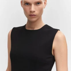 Robe Sans Manches Maille Point De Rome -Promos Chaudine Magasin 57022886 99 D1