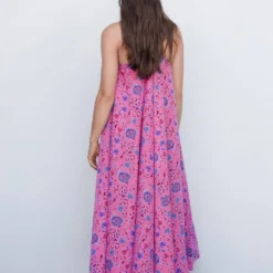 Robe Fleurie Col V -Promos Chaudine Magasin 57022890 85 R