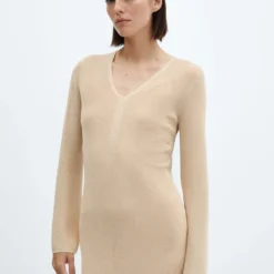 Robe Midi Maille Lurex 19 Robe Midi Maille Lurex -Promos Chaudine Magasin 57027717 OR