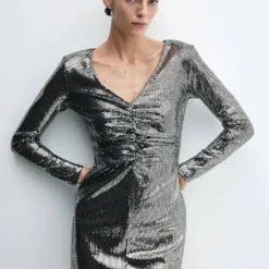 Robe Froncée Sequins