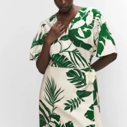 Robe Portefeuille Imprimée Volant -Promos Chaudine Magasin 57030247 01 D5