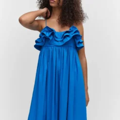 Robe Longue à Volants