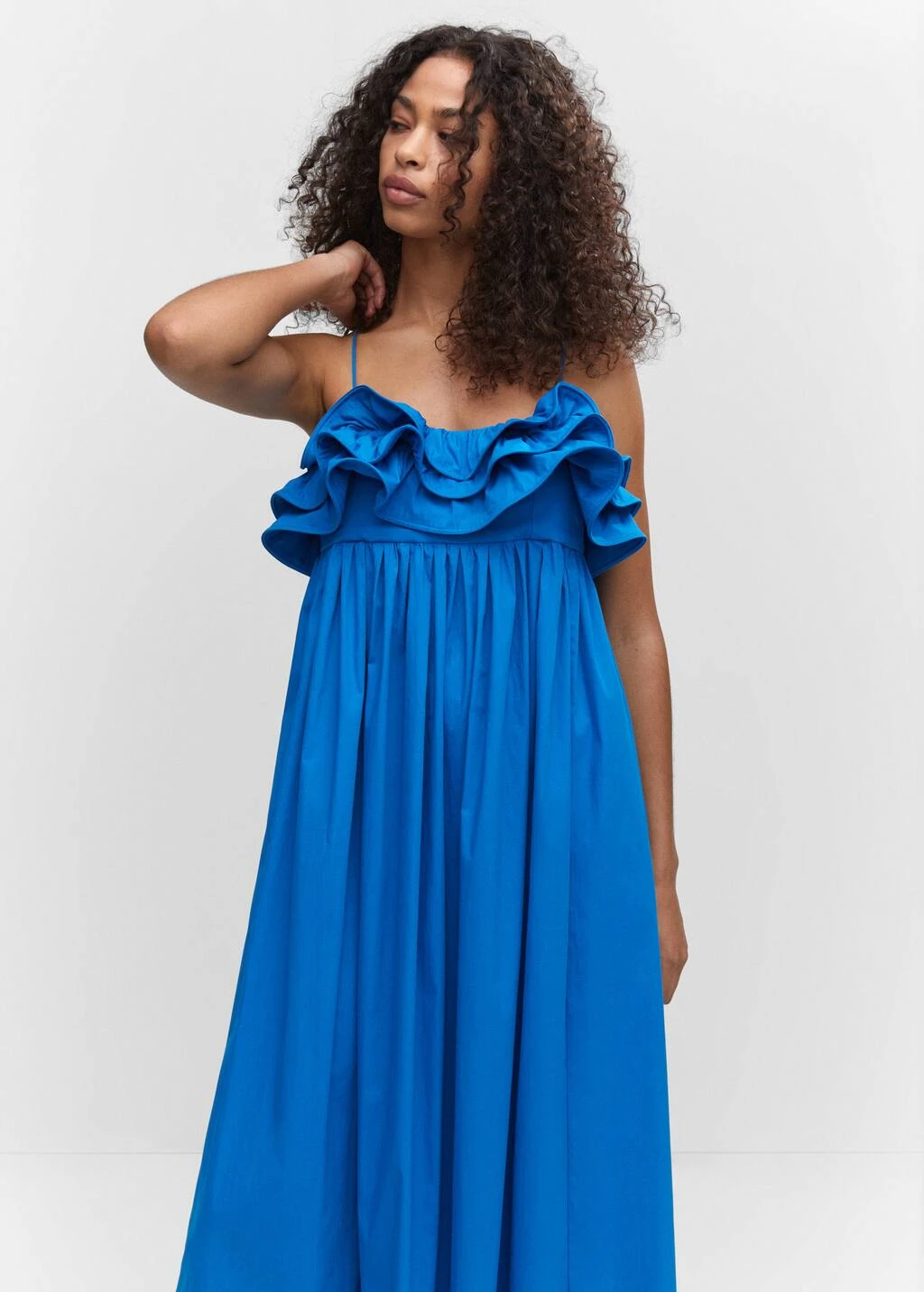 Robe Longue à Volants 1 Robe Longue à Volants