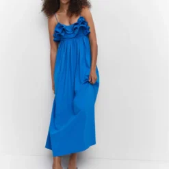 Robe Longue à Volants 12 Robe Longue à Volants -Promos Chaudine Magasin 57030463 52 D2