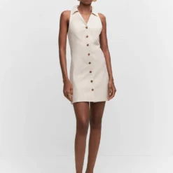 Robe Ramie Boutons -Promos Chaudine Magasin 57032885 07 99999999 01