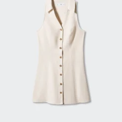 Robe Ramie Boutons -Promos Chaudine Magasin 57032885 07 B