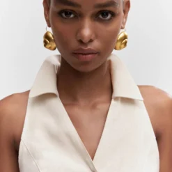 Robe Ramie Boutons -Promos Chaudine Magasin 57032885 07 D1