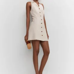 Robe Ramie Boutons -Promos Chaudine Magasin 57032885 07 D2