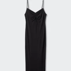 Robe Fendue Détails Froncés -Promos Chaudine Magasin 57032887 99 B