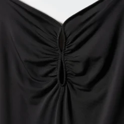 Robe Fendue Détails Froncés -Promos Chaudine Magasin 57032887 99 D8