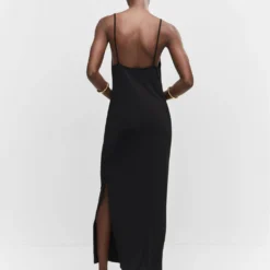 Robe Fendue Détails Froncés -Promos Chaudine Magasin 57032887 99 R