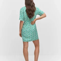 Robe Courte Cache-cœur Imprimée 21 Robe Courte Cache-cœur Imprimée -Promos Chaudine Magasin 57032890 46 R