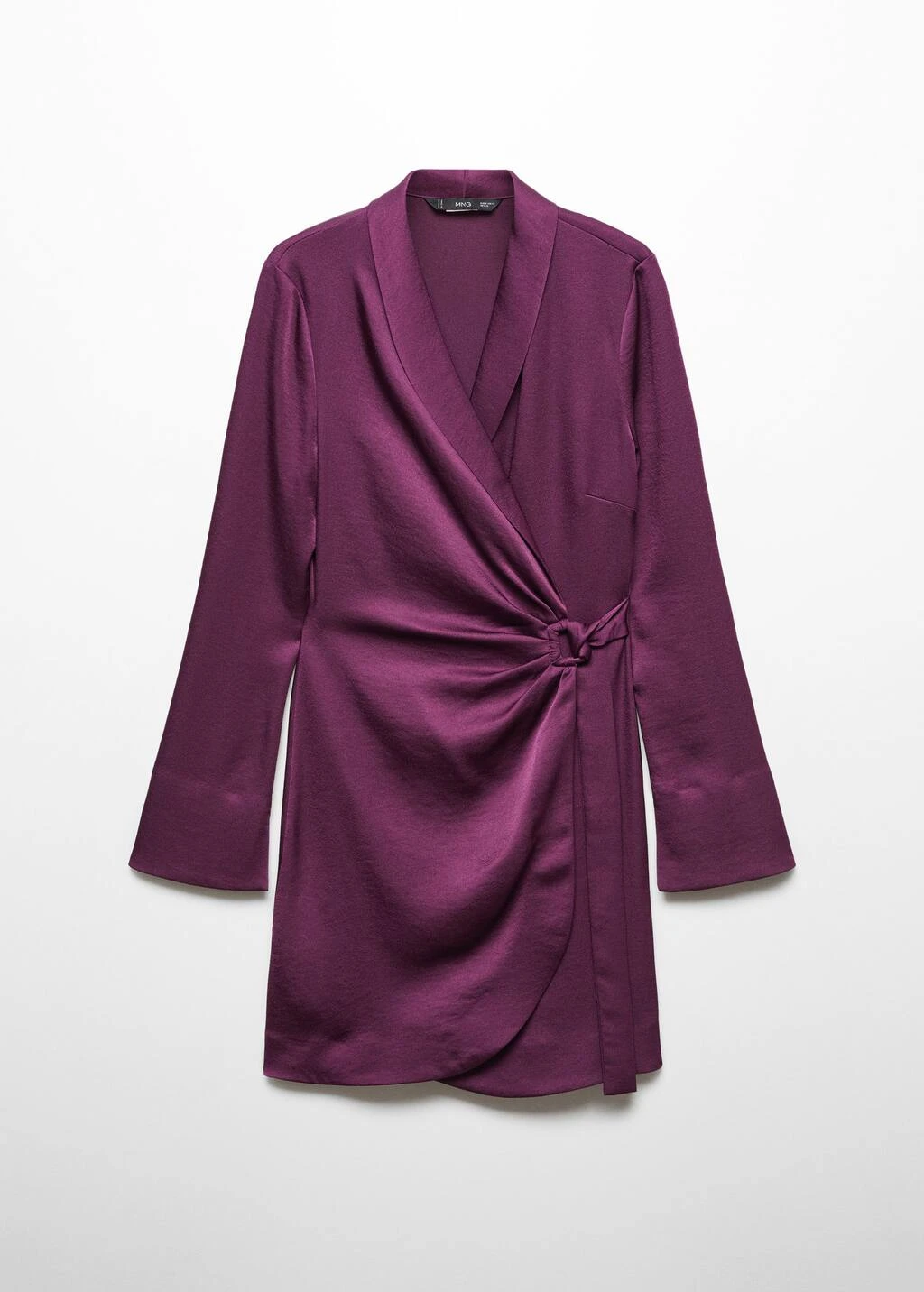 Robe Satinée Cache-cœur Boucle 9 Robe Satinée Cache-cœur Boucle – Image 9