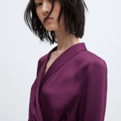 Robe Satinée Cache-cœur Boucle 21 Robe Satinée Cache-cœur Boucle -Promos Chaudine Magasin 57033814 76 D1