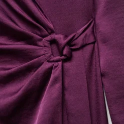 Robe Satinée Cache-cœur Boucle 25 Robe Satinée Cache-cœur Boucle -Promos Chaudine Magasin 57033814 76 D8