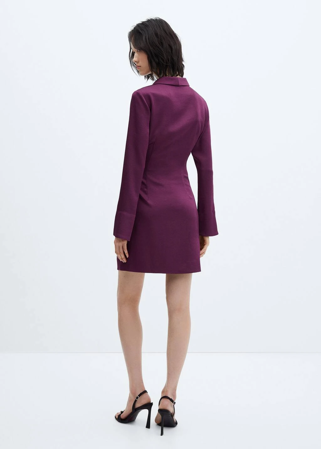 Robe Satinée Cache-cœur Boucle 3 Robe Satinée Cache-cœur Boucle – Image 3