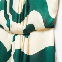 Robe Imprimée Détails Plissés -Promos Chaudine Magasin 57033815 43 D8