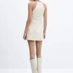 Robe Emmanchures Américaines Similicuir -Promos Chaudine Magasin 57034403 05 R