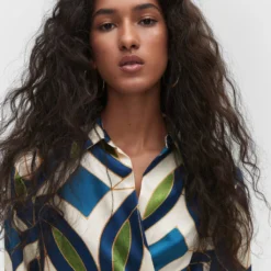 Robe Satinée Imprimée -Promos Chaudine Magasin 57034434 52 D1