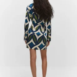 Robe Satinée Imprimée -Promos Chaudine Magasin 57034434 52 R