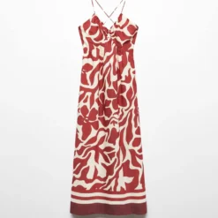 Robe Imprimée Dos Croisé -Promos Chaudine Magasin 57035789 76 B