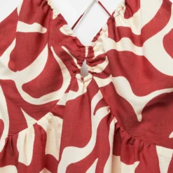 Robe Imprimée Dos Croisé -Promos Chaudine Magasin 57035789 76 D8