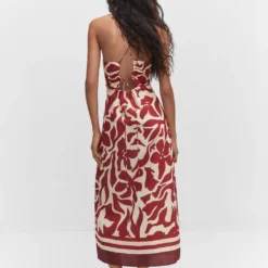 Robe Imprimée Dos Croisé -Promos Chaudine Magasin 57035789 76 R