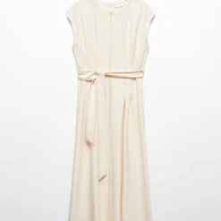 Robe Coutures Ceinture à Nouer 13 Robe Coutures Ceinture à Nouer -Promos Chaudine Magasin 57035790 02 B