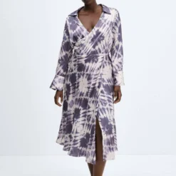 Robe Tie And Dye Satinée -Promos Chaudine Magasin 57036028 68 D3