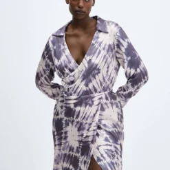 Robe Tie And Dye Satinée -Promos Chaudine Magasin 57036028 68 D5