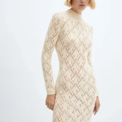 Robe Maille Détails Ajourés