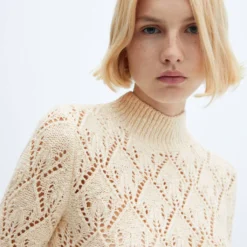 Robe Maille Détails Ajourés 11 Robe Maille Détails Ajourés -Promos Chaudine Magasin 57037727 05 D1