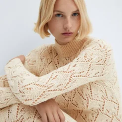 Robe Maille Détails Ajourés 12 Robe Maille Détails Ajourés -Promos Chaudine Magasin 57037727 05 D2